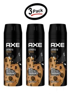 Buy Leather & Cookies 48 Hours Odor Deodorant Body Deodorant Spray For Men 150ml.3pac*3 in Saudi Arabia