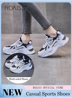 Buy Women Casual Sneakers Versatile for Daily Use Flat and Comfortable Long Lace Design Lightweight and Breathable Non Slip Large Sole for Women in UAE