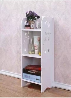 اشتري Multi Purpose Floor Standing Bathroom Home Furniture Cabinet Rack White 25 x 18 x 50 cm في الامارات