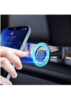 اشتري Car Headrest Mount Compatible for MagSafe Car Mount, Car Seat Headrest Hook Magnetic Phone Holder for Car, Backseat Hooks Suitable for iPhone 14/13/12 All Phone Grocery Bags Handbag في السعودية