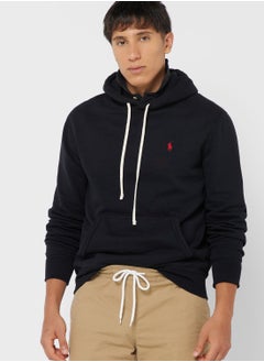 اشتري Logo Drawstring Detailed Pullover Hoodie في الامارات