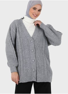 Buy Cable Knitted Cardigan in UAE