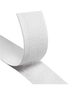 Buy Hook and Loop Tape Velcro Adhesive Strip Self Sticky Back Fastening Heavy Duty Reusable Double Sided 6M * 2CM in UAE