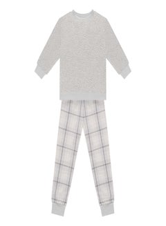 Buy 1 Pack Boys Greentreat Recycled Fleece Oversized Sweatshirt and Cuffed Trouser in UAE