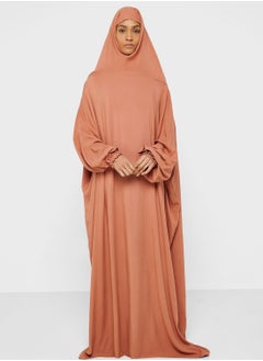 Buy Hooded Knitted Prayer Abaya in UAE