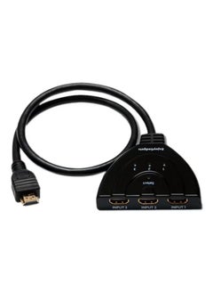 اشتري مبدّل ومقسم بـ3 منافذ HDMI بدقة 1080 بكسل، لأجهزة التلفزيون عالية الدقة ومشغل DVD وجهاز إكس بوكس 360 أسود في مصر