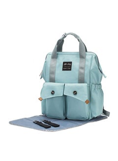 اشتري Elite Diaper Bag With Stroller Hooks And Changing Mat -Blue في الامارات