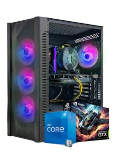 اشتري كمبيوتر الألعاب True Nort، معالج Intel Core i5-12400F، بطاقة رسومات GTX 1650، ذاكرة وصول عشوائي 16 جيجابايت، قرص SSD بسعة 512 جيجابايت، نظام تشغيل Windows 11 Pro، صندوق أسود في الامارات