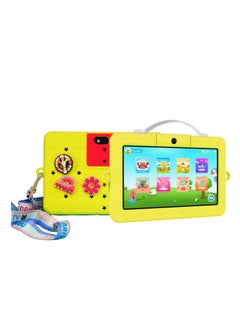 Buy Oteeto Tab 5 Travel Mate Kids 7 Inch Display Tablet With 4GB RAM 128 GB ROM and 3000 mAh Battery Yellow in Saudi Arabia