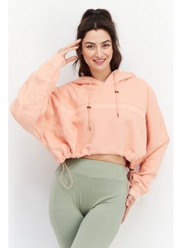 اشتري Women Sportswear Fit Outdoor Hooded Sweatshirt, Blush في الامارات