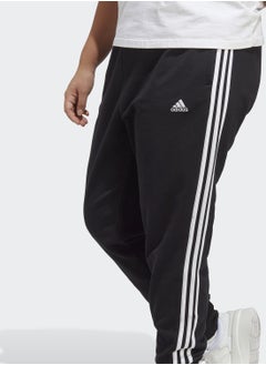 Buy Essentials 3-Stripes French Terry Cuffed Joggers (Plus Size) in UAE