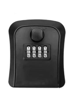 Buy Key Lock Box 4 Digit Combination Lock box Wall Mounted Key Safe Waterproof Outdoor Key Hider Box for Home Office Garage Black in UAE