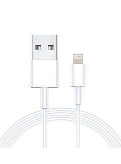 Buy iPhone Cable 1M Lightning Cable iPhone Charger Cable USB A to Lightning Cable for iPhone 14/14 Pro/14 Plus/14 Pro Max, iPhone 13-8 All Series-White in UAE