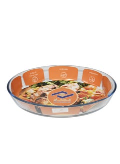 Buy Transparent  heat-resistant pyrex tray oval shape in Saudi Arabia