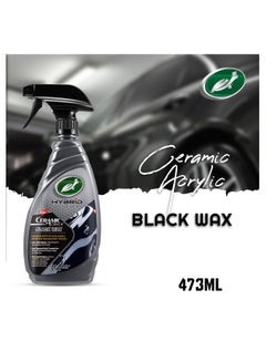 اشتري Turtle Wax Hybrid Solutions Black Paint Gloss Enhancer 473ml - Ceramic Acrylic Car Wax for Superior Protection and Shine في السعودية