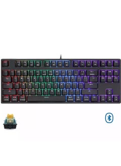 Buy GK87S RGB Bluetooth/Wired Gaming Keyboard - Optical Yellow Switch (Silent & Linear) - Hot Swappable - Detchable Braided USB C Cable - Full RGB With Software in Egypt