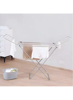 Buy Steel laundry rack and clothes drying rack 180x50x105 cm in Saudi Arabia