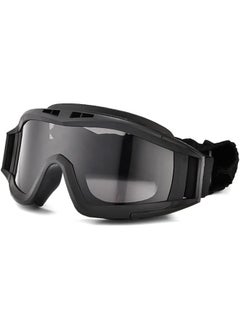 Buy Tactical Airsoft Goggles with 3 Interchangeable Lenses, Windproof, Sandproof and Explosion Proof Ballistic Safety Goggles for Shooting Hunting, Paintball in Saudi Arabia