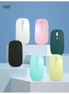 Buy Wireless Bluetooth Mouse For Computer Office, Gaming, IPad, Tablet, Laptop, With Battery, Silent & Solid Colored Macaron Wireless Mouse in Saudi Arabia