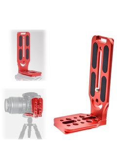 Buy DSLR Camera L Bracket Quick Release Plate Vertical Horizontal Switching Tripod Quick Release Board Compatible with Canon / Nikon / Sony / DJI / Osmo / Ronin / Zhiyun Stabilizer Tripod Monopod (Red) in UAE
