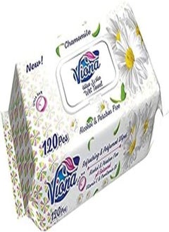 Buy Viona Camomile Wet Wipes (120 Pieces) in Egypt