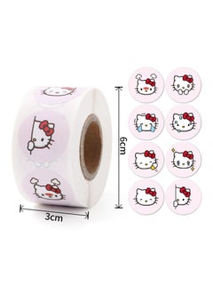 اشتري 500 sheets of Hello Kitty packaging label waterproof decoration brochure stickers في السعودية