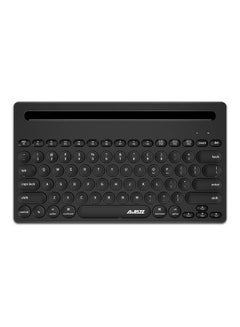 Buy Ergonomic 2.4GHz Wireless 79 Keys Dual-Mode Keyboard Black in Saudi Arabia