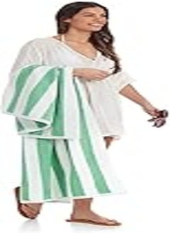 Buy Signoola Green Beach Towel 70 x 180 cm, 100% cotton. in Egypt