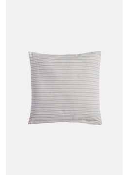 اشتري Striped Cushion 45 x 45 cm, Beige Combo في الامارات