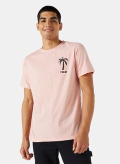 Buy Palm Graphic Crew Neck T-Shirt in UAE