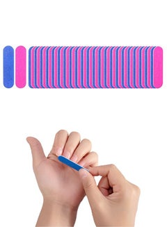 Buy 50 Piece Mini Manicure Nail File Set Pink/Blue in Saudi Arabia