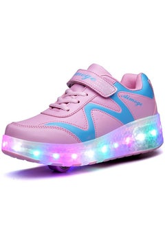 اشتري New Four-Wheel Skate Shoe Luminous Pulley Shoes في الامارات