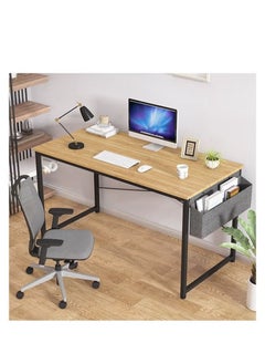 Buy Modern And Simple Computer Desk Labtop Table 100cm Home Office Workstation Writing Study Desk With Storage Bag in Saudi Arabia