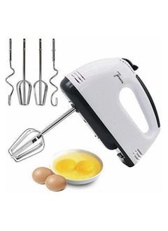 Buy Electric Cake Hand Mixer  Whisk Food Mixer Function on Self-Control and Turbo Boost, Pack with 4 Stainless Steel Accessory Food Beaters for Cake Bread in UAE