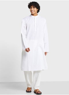 اشتري Mandarin Collar Long Kurta في الامارات