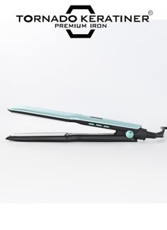 اشتري Portable Hair Straightening Ceramic Flat Iron Black with Rotatable Power Cord 1 Min Fastheat في الامارات