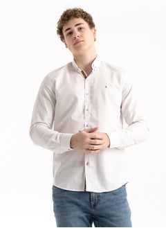 Buy Shirt Men's, Stylish,  Cotton , White in Egypt