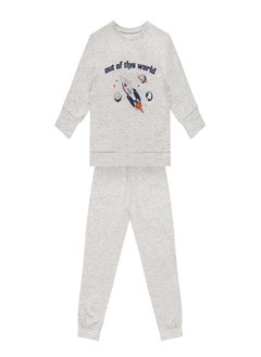 Buy 1 Pack Boys Greentreat Organic Cotton Oversized Sweatshirt and Slouch Jogger in Saudi Arabia