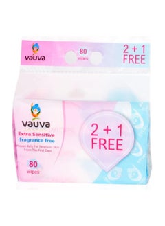 اشتري 240- Count Extra Sensitive Pure Water Baby Wipes, Hygienic Grooming Care, Hypoallergenic and Dermatologically Tested في السعودية