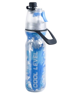 اشتري Sports Water Bottle Spray Bottle, Mist and Sip Function for Sports Working, Large Capacity Mist Spraying Drink Container for Fitness, School, Outdoors ( Blue) في الامارات