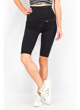 Buy Women Sportswear Fit Training High Waist Bike Short, Black in UAE