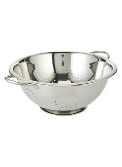 Buy Steel Colander, 34 Cm , Silver, VC0008, RICE COLANDER , VEGETABLES COLANDER , FRUITS COLANDER in UAE