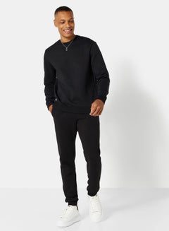 Buy Basic Long Sleeve Sweatshirt and Pants Set in UAE