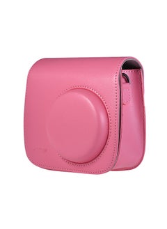 اشتري PU Instant Camera Case Bag with Strap for Fujifilm Instax Mini 9/8/8+/8s Flamingo Pink في السعودية