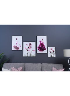 اشتري Walk In Garden Framed Wall Art 30x40Cm Pink في الامارات