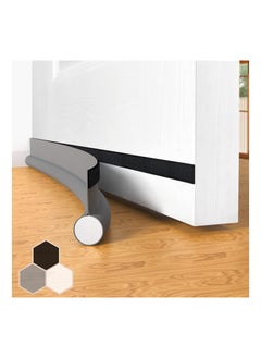 اشتري Door Draught Excluder Door Draft Stopper Bottom One Sided Door Draft Blockers，37" Cutable Under Door Draft Blocker Insulator Door Sweep Weather Stripping Soundproof for Interior／Exterior Doors, Gray في الامارات