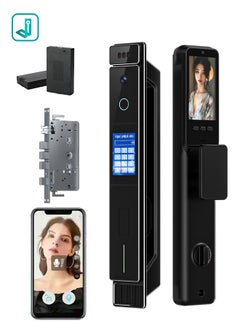 Buy Smart Door Lock with Dual Screens, Dual Power Supply, and HD Dual Cameras – Precision Aluminum Build, Jlink App in Saudi Arabia