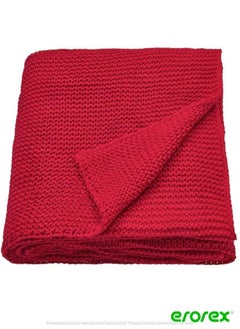 Buy Throw red 130x170 cm in Saudi Arabia