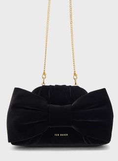 Buy Velvet Bow Clutch Bag in UAE