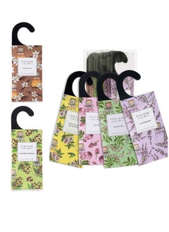 اشتري 6 Scents of Floral Hanging Sachet Closet Deodorizer 1 Pack 12 Pcs Scent Sachet Drawer Freshener Closet Air Freshener Scented Deodorizer Freshener for Home Car Long Lasting Scented Sachets Smell Goods في الامارات